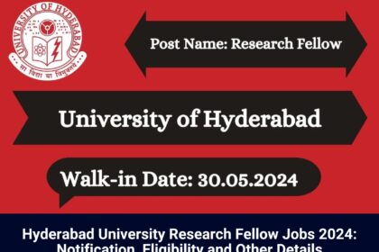 Hyderabad University Jobs 2024