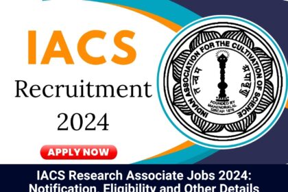 IACS Jobs 2024