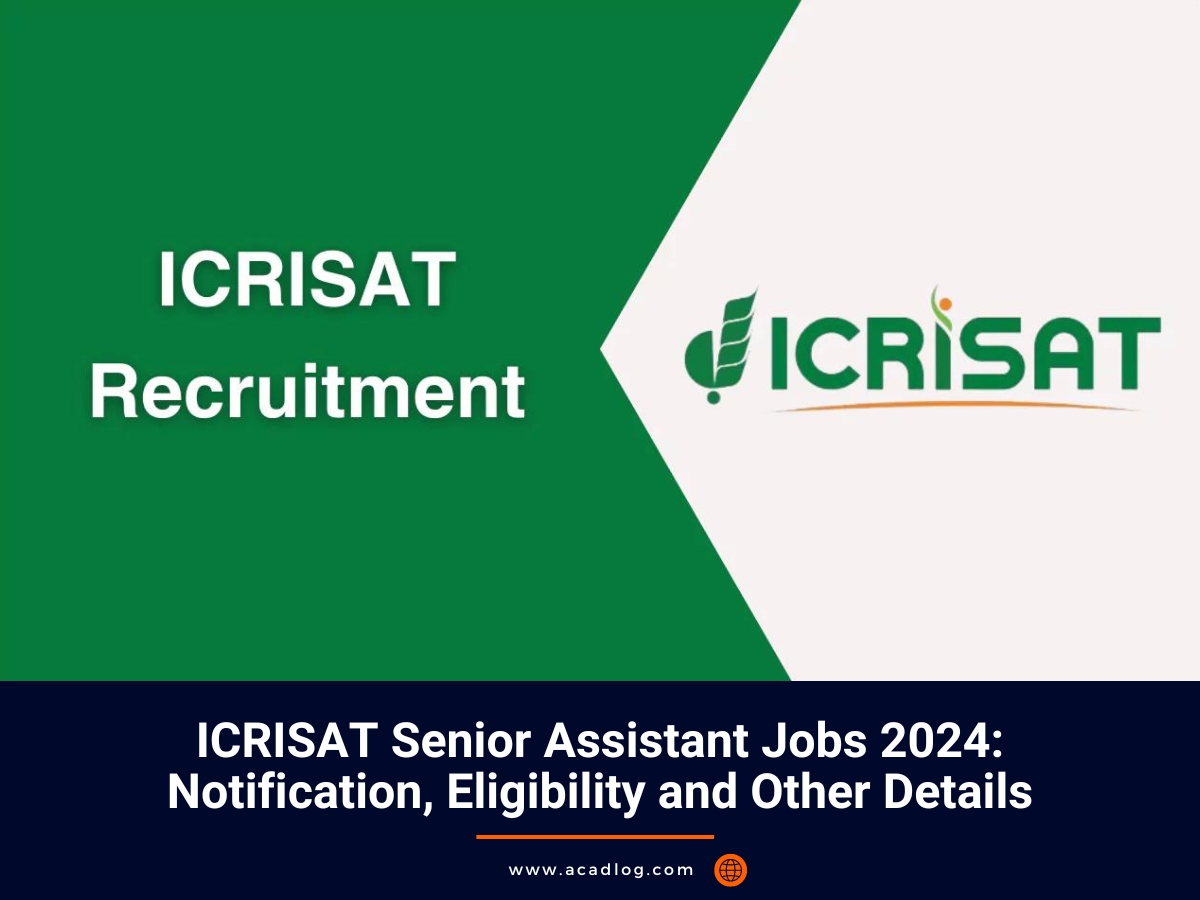 ICRISAT Jobs 2024