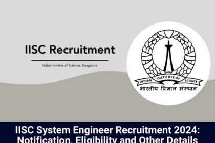 IISC Recruitment 2024