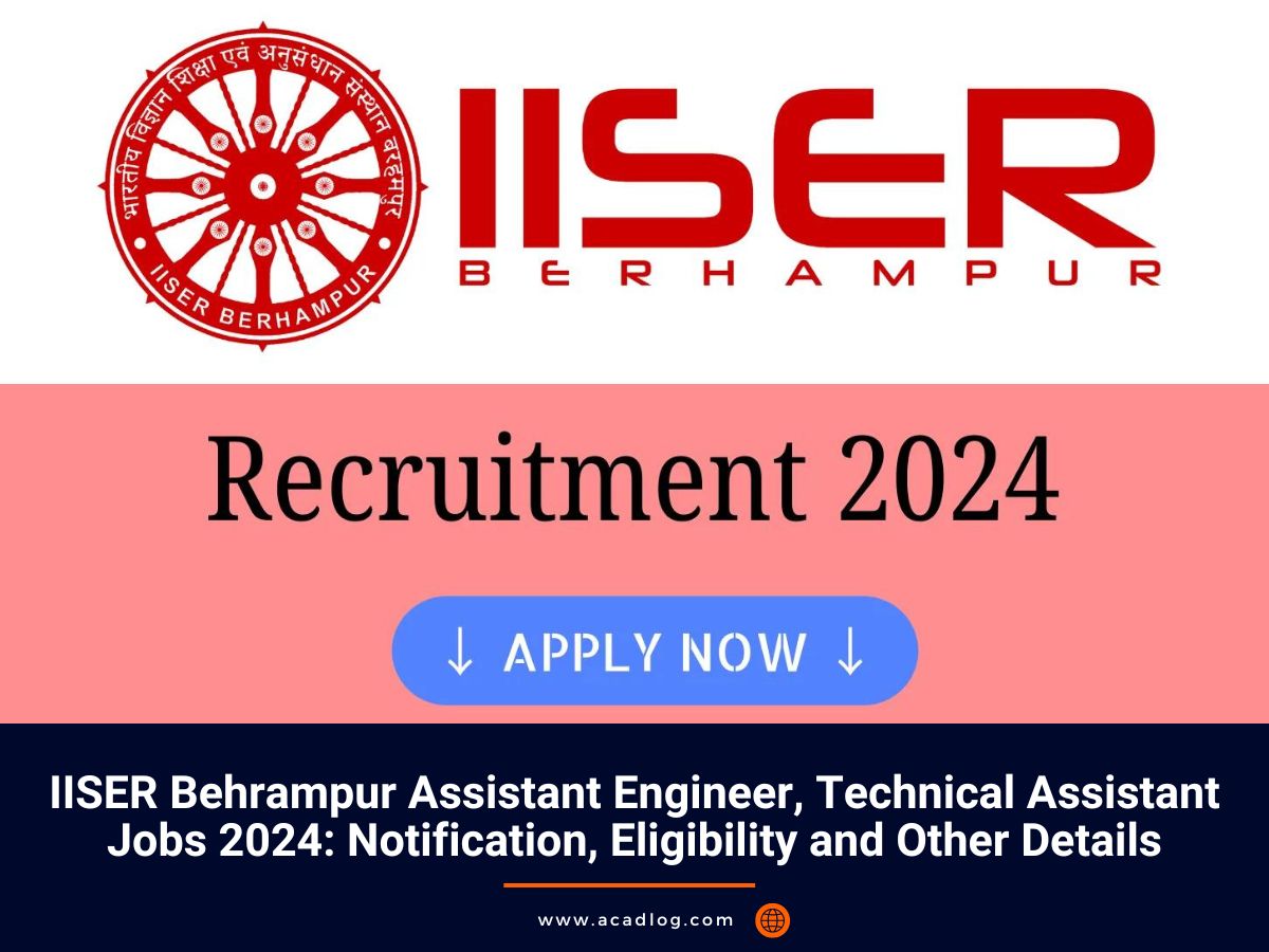 IISER Behrampur Jobs 2024