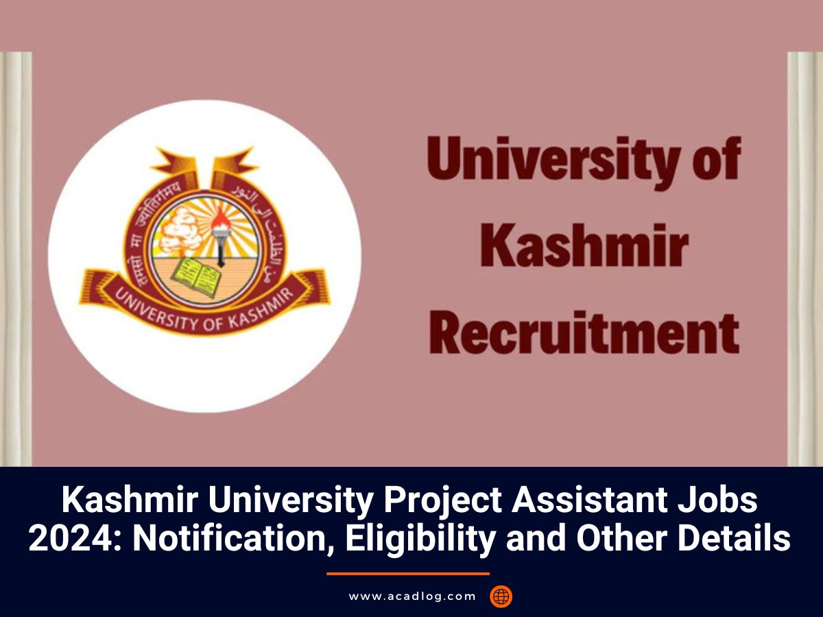 Kashmir University Jobs 2024