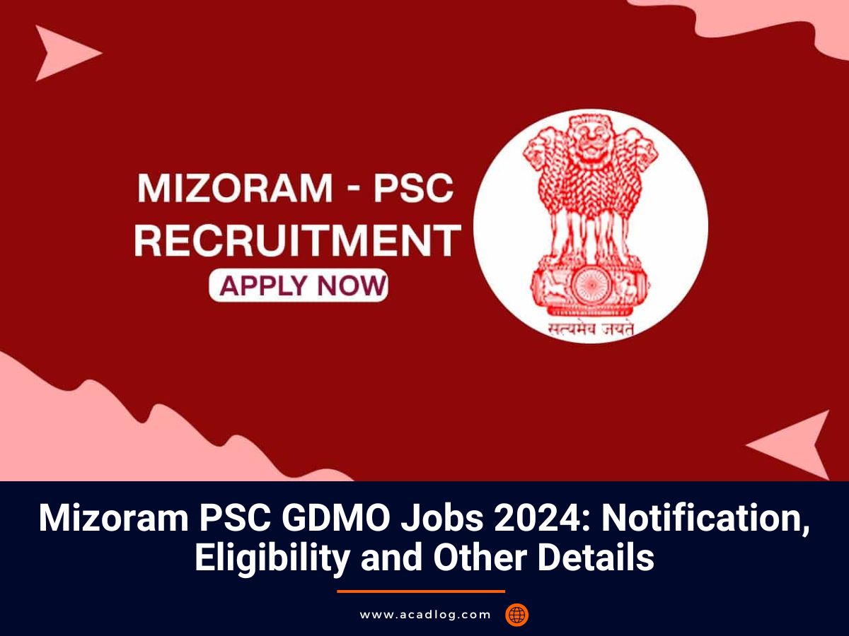 Mizoram PSC Jobs 2024