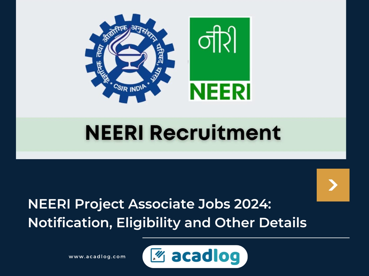 NEERI Project Associate Jobs 2024