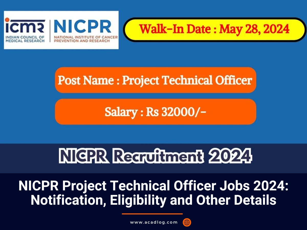 NICPR Jobs 2024