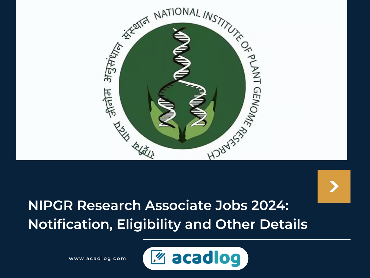 NIPGR Jobs 2024