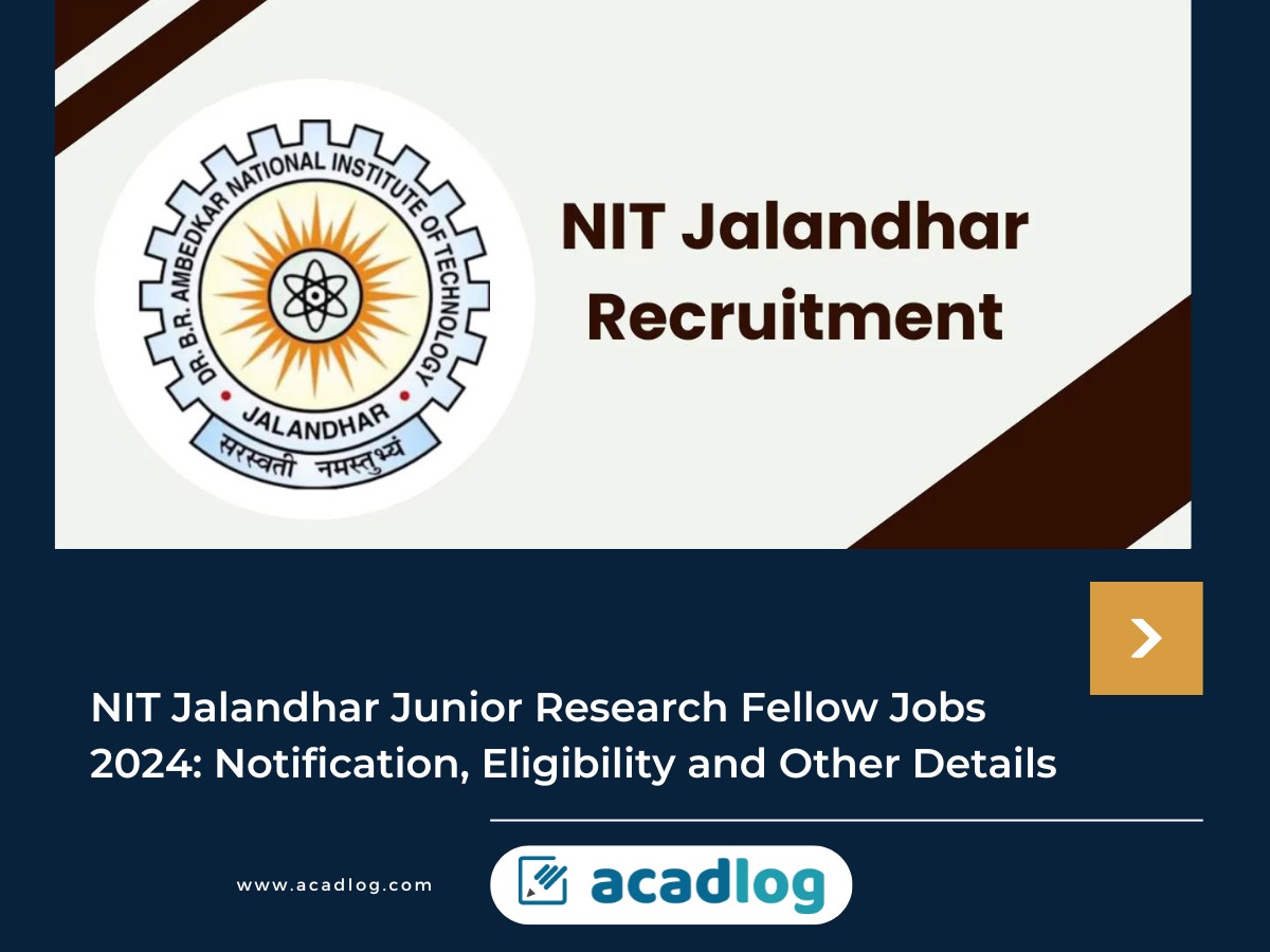 NIT Jalandhar Jobs 2024