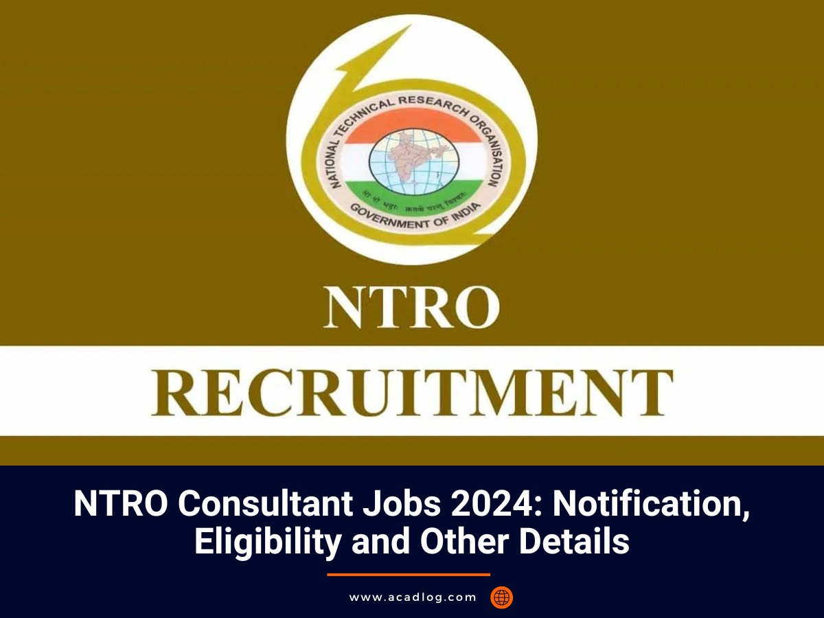 NTRO Consultant Jobs 2024