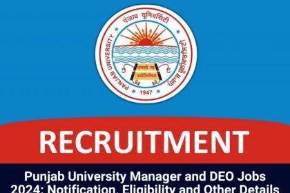 Punjab University Jobs 2024