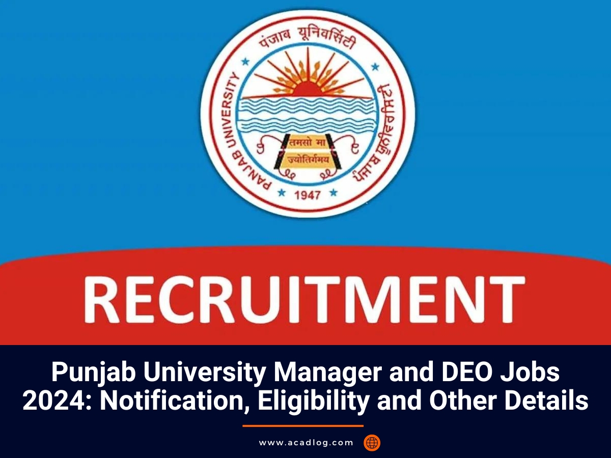 Punjab University Jobs 2024