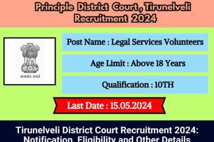 Tirunelveli District Court Recruitment 2024